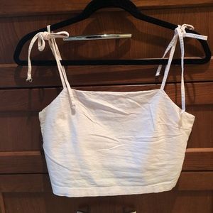Brandy melville light pink cropped tie  tank